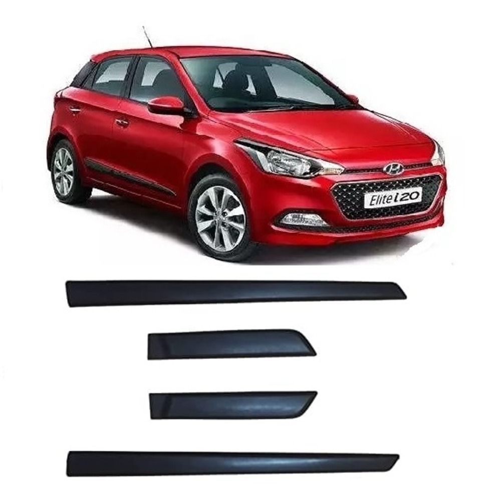 Side Door Beading Door Protector Accessories for Elite i20 (14-15)Black